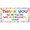 2A, variant on Colorful Theme Thank You Banner Decorative Design Appreciation Banner for Employee Recognition Event School Celebration Office Party