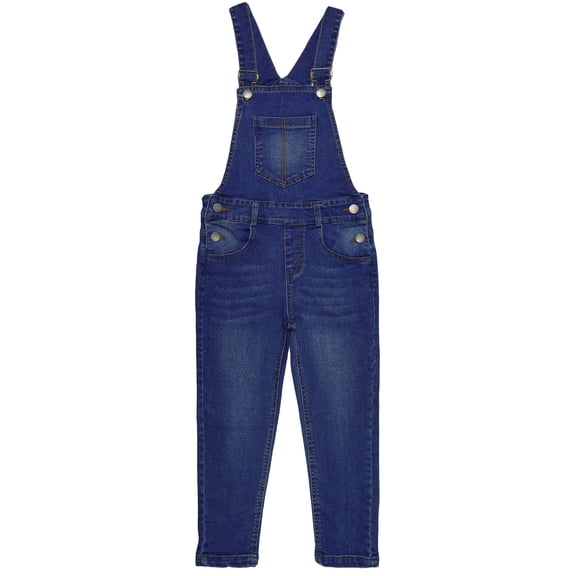 Overol Vaquero Para Niño Grande, con Banda Elástica en el Interior, Suave y Elástico, Para Trabajo,KIDSCOOL SPACE, Azul, 8-9 Años