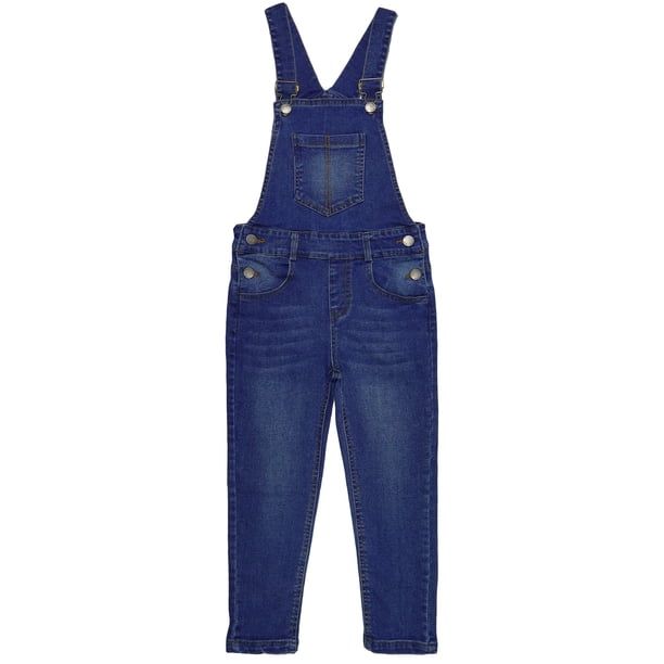 Overol Vaquero Para Niño Grande, con Banda Elástica en el Interior, Suave y Elástico, Para Trabajo,KIDSCOOL SPACE, Azul, 8-9 Años