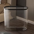 thumbnail image 4 of Push Trash Can with Lid, Narrow Space Saving Garbage Bin for Bathroom Kitchen Living Room Office, 10L Small Trash Can with Odor Locking Cover, Easy to Clean and Modern Design, 4 of 6