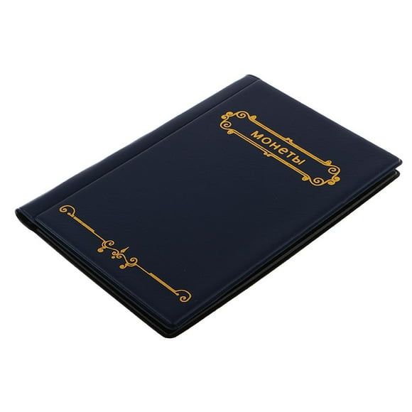 Esquirla 120 Coins Album Book Collection Portable Holders Pockets - Blue