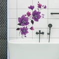thumbnail image 3 of Rirozkan Bathroom Decor Stickers, Vintage Purple Vine Wall Decals, Adhesive Vinyl Art for Bathtub Shower Tile Wall Beautification, Purple, 3 of 6