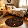 thumbnail image 4 of 3D Illusion Christmas Rugs,23.62" Optical Illusion Round Mat, Machine Washable, Velvet Christmas Decor, Living Room & Bedroom, Festive Holiday Decor(E), 4 of 6