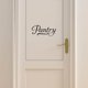 thumbnail image 4 of Pegatina de pared de PVC con diseño de rectángulo con palabras "Pantry", 6,9 x 14,1 pulgadas, color negro, extraíble, para decoración DIY., 4 of 4