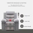 thumbnail image 3 of Power Recliner Chair With Adjustable Massage Function, Recliner Chair With Heating System For Living Room 38.1"(L) x 36.6"(W) x 40.5"(H), 3 of 9