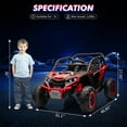 thumbnail image 5 of CazToi 24V 7 AH 4WD Battery Powered 2 Seater Ride On Car Off-Road Electric UTV with Remote for Kids, 5 of 7