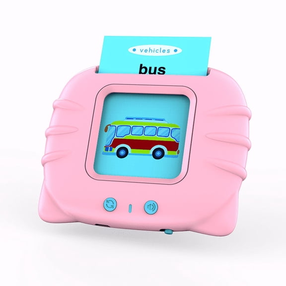 Toddler Flash Cards Learning Toys, Pink