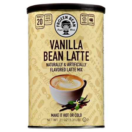 The Frozen Bean Vanilla Bean Latte Deluxe Frappe Coffee Mix, 21 oz