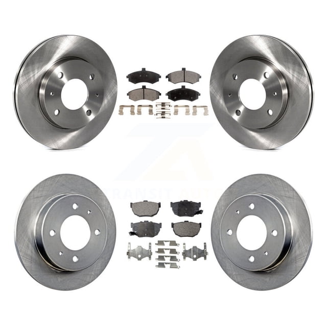 Transit Auto Front Rear Disc Brake Rotors and Semi-Metallic Pads Kit for Car Hyundai Elantra rear brakes K8F-101143