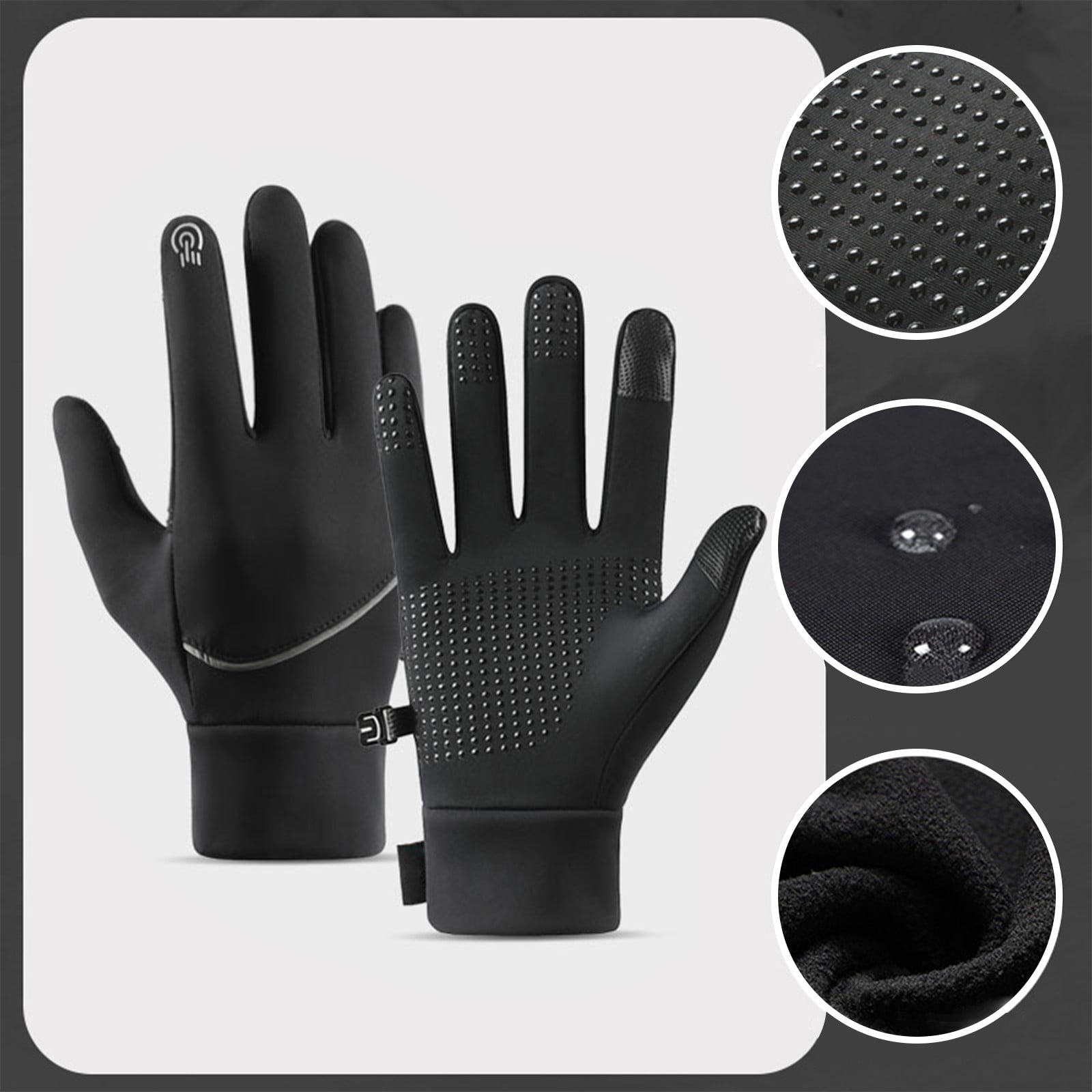 USB Rechargeable Heated Touchscreen Mittens for Winter Sports Gym Workouts Cycling Running Riding Ski and Weight Lifting