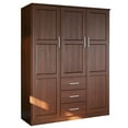 thumbnail image 2 of 100% Solid Wood Cosmo 3-Door Wardrobe, 2 of 5