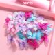 thumbnail image 2 of FENICAL 50PCS Malla Media Mariposas Boda Fiesta Decoración del hogar (Color mezclado) HOMEMAXS HaoMX6029787, 2 of 6