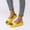Yellow, variant on WIZUTIZ Flat Sandals for Women Sandals Women Hiking Comfortable Stretchy Beach Sandals Pull-On Round Toe Shoes Low Heel (1"-2") Medium Solid Sandals for Lady Anniversary Holiday Gift Finder Pink