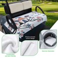 thumbnail image 5 of Golf Cart Seat Covers for 2 Seater,4th of July Microfiber Cart Seat Towel Blanket,Independence Day Blue Ombre Gnomes American Star Absorbent NonSlip Bench Seats Protector for Golf Course 51"x31", 5 of 9