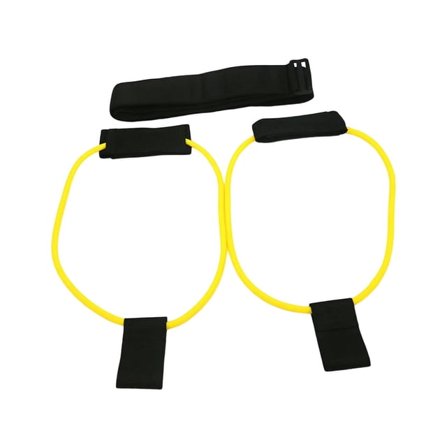 Cinturón de botín de fitness, bandas de resistencia con tiradores de cadera, banda de ejercicio para piernas y Amarillo 20 libras