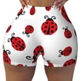 thumbnail image 2 of Rocae Fly Flying Ladybug for Women's Quick-Dry Running Shorts,Ladies Active Athletic Apparel Yoga Workout Gym Running Volleyball Spandex Shorts-Small, 2 of 8
