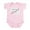 Petal Pink, variant on CafePress - Daddy's Little Angel (Pink) Baby Creeper - Baby Light Bodysuit, Size Newborn - 24 Months