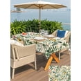 thumbnail image 6 of 60x102 Inch Outdoor Tablecloth with Umbrella Hole Zipper Rectangle Botanical Print Rectangular Tablecloths Outside Waterproof Vintage Plants Herbs Fruit Flower Patio Table Cover for Picnic Party, 6 of 8