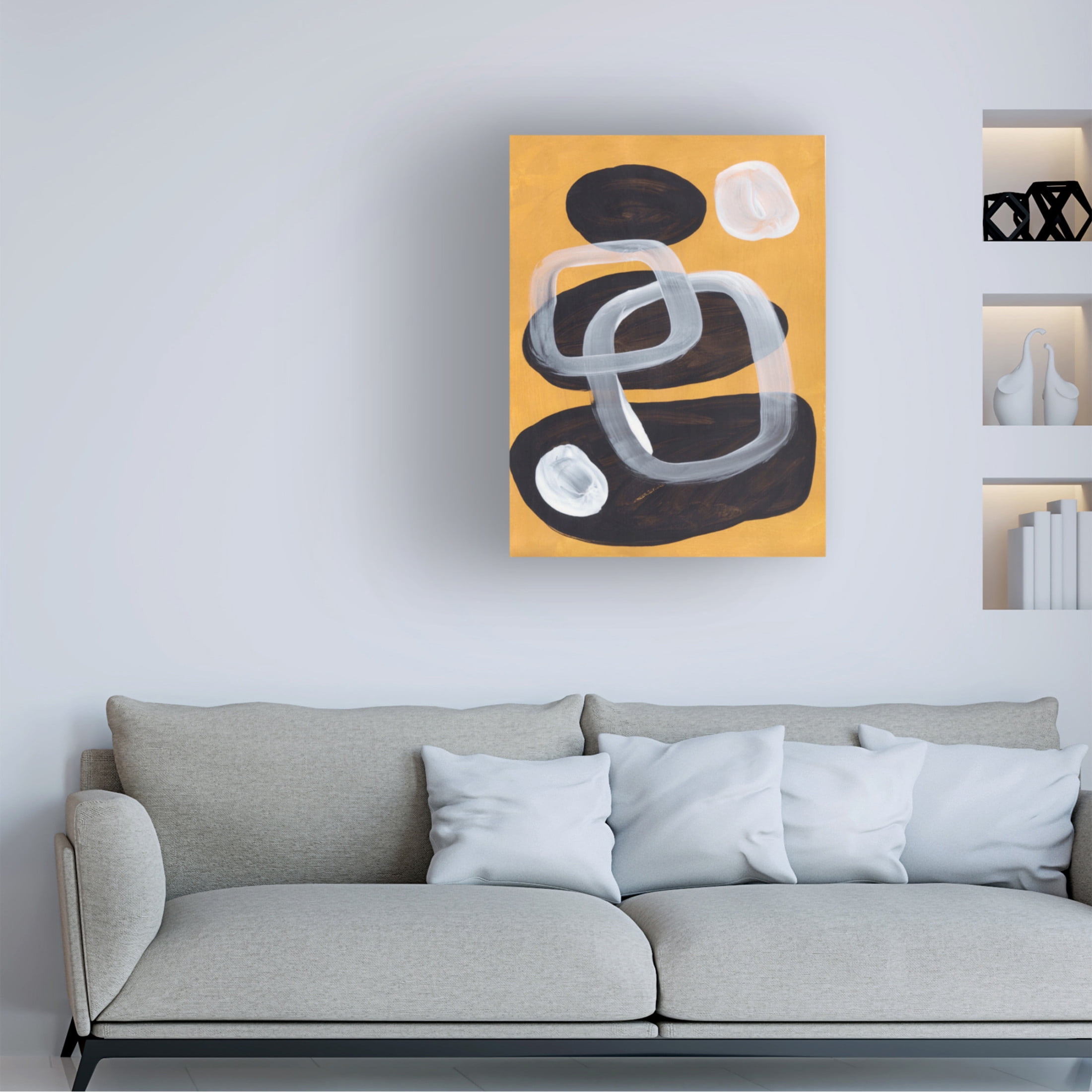 Trademark Fine Art Ejaaz Haniff Midcentury Mustard Canvas Wall Art