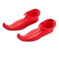 thumbnail image 2 of Zapatos de payaso grandes para carnaval, disfraz de Halloween, zapatos de payaso para mujeres y hombres (rojos), 2 of 5