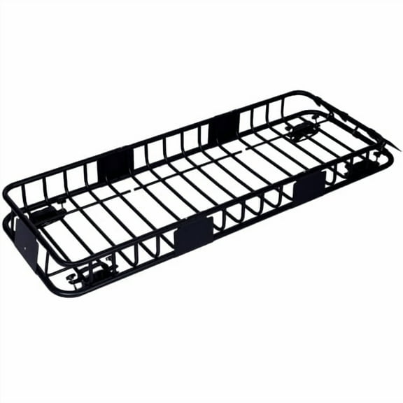 Pinypikaka 64" x 22.8" Roof Rack Rooftop Cargo Carrier Steel Basket, 200Lbs Heavy Duty Motoring Roof Rack, Top Mount Universal Vehicle Rack Carrier for Car SUV Truck