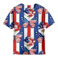 thumbnail image 5 of Ruyang Girls 4th of July T Shirt Statue of Liberty American Flag Firework Print Short Sleeve Summer Casual Patriotic Tee Tops, 5 of 5