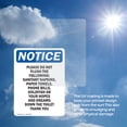 thumbnail image 6 of (2 Pack) Please Do Not Flush The Following OSHA Notice Sign 18 Inch X 24 Inch Vinyl Label Decal Sticker Weather Resistant, UV Protected for Workplace, Business, and Construction Site,, 6 of 7