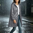 thumbnail image 6 of Enjoytime Rain Coats for Women Waterproof Hooded Long Rain Jacket Outdoor Travel Lightweight Windbreaker, 6 of 8