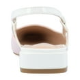 thumbnail image 4 of Journee Womens Paislee Sling Back Block Heel Square Toe Flats, 4 of 10