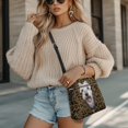 thumbnail image 4 of HELLHERO Leopard Schnauzer Print Crossbody Bag, Spacious PU Leather Satchel Purse with Zipper Closure for Daily Use and Dating, 4 of 7