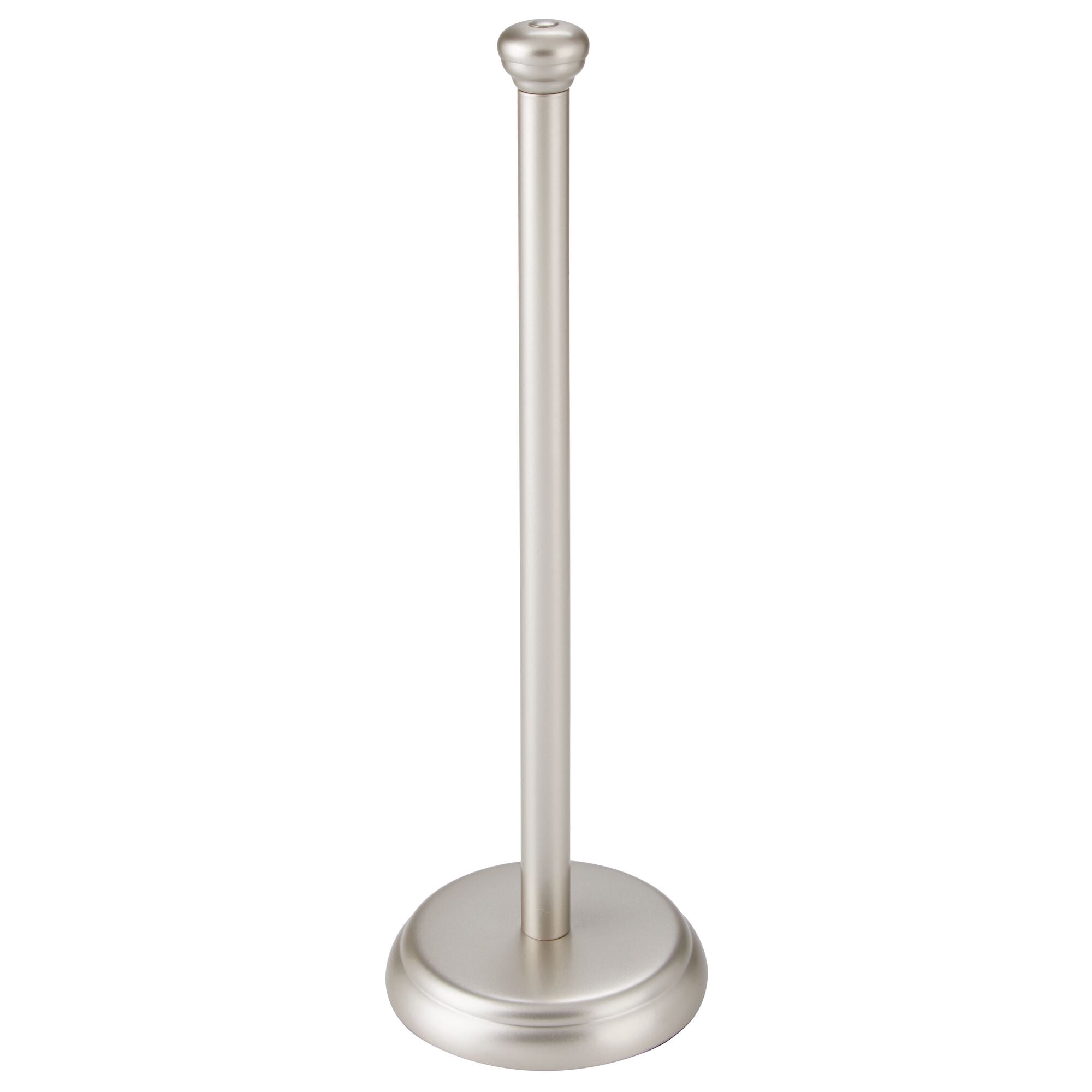 mDesign Metal Free-Standing Toilet Paper Holder - Satin