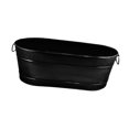 thumbnail image 4 of simhoa Galvanized Oval Beverage Tub Ice Holder Ice Bucket for Drinks Hotel Black, 4 of 8