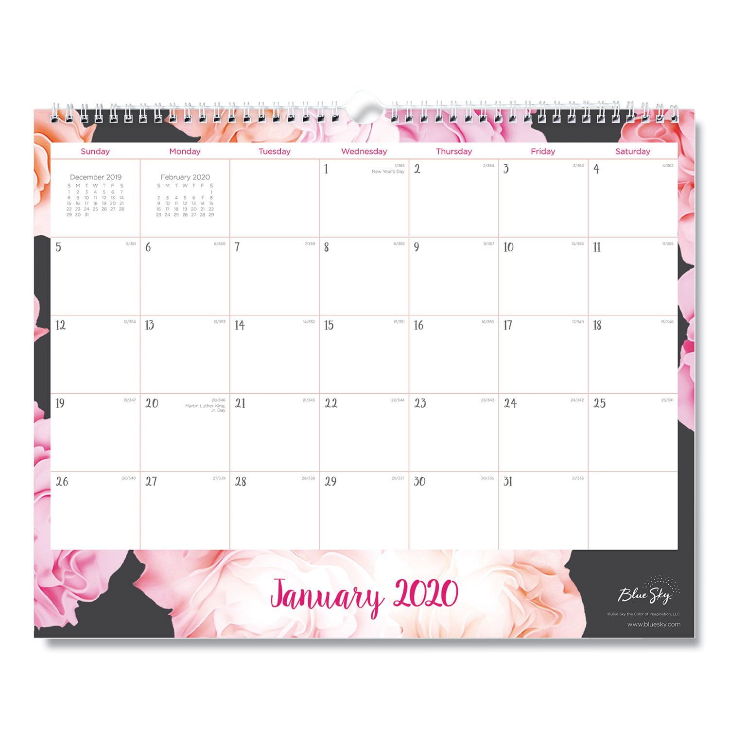 Blue Sky Monthly Planning Calendar 2025