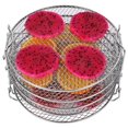 thumbnail image 4 of Naiovety Soporte para deshidratador de alimentos, estante de drenaje de frutas y verduras apilable de acero inoxidable de 5 capas, reemplazo Herramientas y accesorios para hornear, 4 of 6