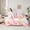 Pink Green, variant on Homewish Pumpkin Carriage 7-Piece Twin Bedding Sets,Fairy Tale Princess Bedding Comforter Set,Pink White Sheet Sets For Girls Teens,Microfiber Bedroom Decor Reversible
