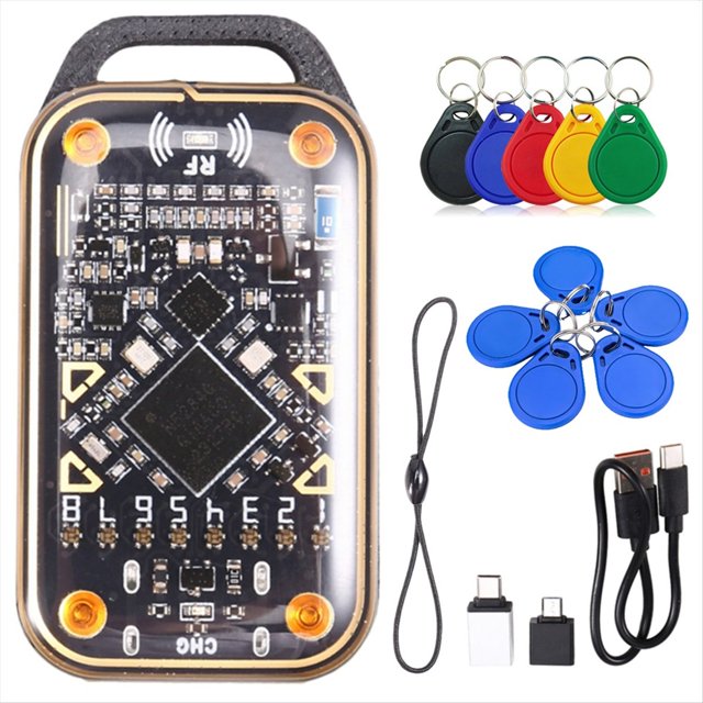 Emulador de Tarjetas Inteligentes Chameleon Ultra Actualizado + Lector de Chip RFID con 5xUID/CUID, Duplicador de Tarjetas de 125 Khz y 13,56 Mhz