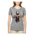 thumbnail image 2 of Wild Bobby Marilyn Monroe Watercolor Love Pop Culture Women Graphic Tee, Heather Grey, X-Large, 2 of 5