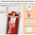 thumbnail image 3 of 71""x 31"" Red Light Therapy Blanket, 1370pcs Led Red Light Therapy Mat, Near Infrared 660nm Full Body Pad with Multifunctional Controller and Timer for accelerates Cell Regeneration. ﻿, Black, 3 of 4