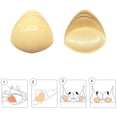 thumbnail image 2 of Ticikt Double Sided Sticky Bra Inserts, Reusable Push Up Adhesive Pads with Padding for Bikini, Swimsuit, Sports Bra, 2 of 4