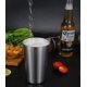 thumbnail image 3 of Stainless Steel Pint Glass - Stackable Pint Glass Travel Mug - Metal Mug For Outdoor Drinking - 500Ml Reusable Steel Mug - Set Of 5, 3 of 4