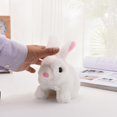 thumbnail image 2 of CHAO 100% nuevo, juguetes de conejo, juguetes interactivos educativos, los conejos pueden caminar y hablar, conejito de peluche de Pascua, conejo que camina, juguetes educativos para niños, H gris, 2 of 5
