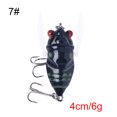 thumbnail image 3 of Comida De Pesca Señuelos de pesca falsos de cigarra biónica Topwater 4cm 6g aparejos de cebo de insectos artificiales, 3 of 3