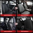 thumbnail image 2 of LAONNVIR Front Seat Covers,Comfort Classic Leather Car Seat Covers,Non-Slip Breathable Seat Covers Fit for Toyota RAV4 2013-2024 2025(Black&Grey,Front Pair), 2 of 8