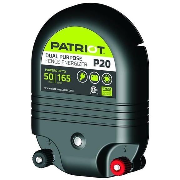 Patriot P20 Dual Purpose Fence Energizer 2.0 Joule