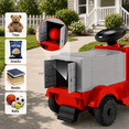 thumbnail image 4 of LAZY BUDDY 6V Kids Ride-on Truck, Battery Powered Ride on Toy Electric Car with Dual-Door Storage, LED Lights, 4 of 10