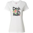 thumbnail image 3 of Inktastic Deck the Halls Christmas Ornament Women's T-Shirt, 3 of 5