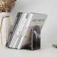 thumbnail image 4 of Sikiie Monochrome Leopard Horse Bookends 1 Pair, Wood Bookends for Shelves, Book Ends for Shelves, Book Shelf Holder for Home Office, 4 of 7