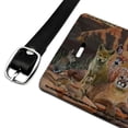 thumbnail image 2 of Badlands National Park South Dakota SD Animals Cougar Coyote Rectangle Leather Luggage Card Suitcase Carry-On ID Tag, 2 of 8