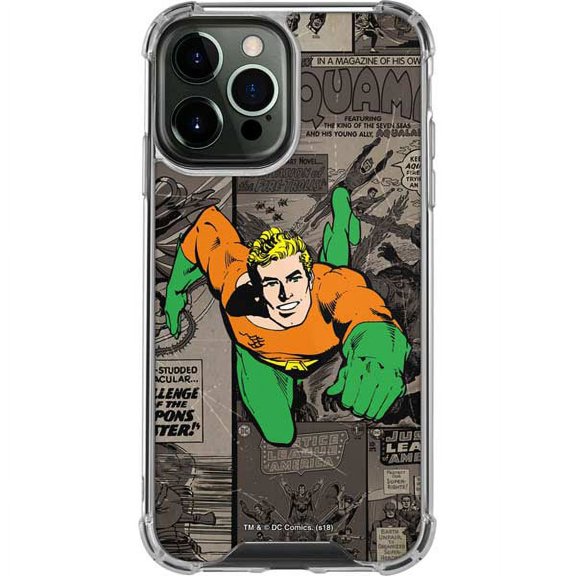 Skinit DC Comics Aquaman Mixed Media iPhone 13 Pro Max Clear Case