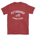 thumbnail image 1 of Pittsburgh Pennsylvania Patriot Men's Cotton T-Shirt, 1 of 1
